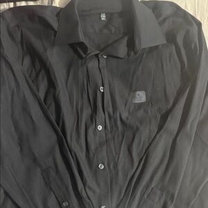 Alfani Men's Black Casual Button Down Shirt